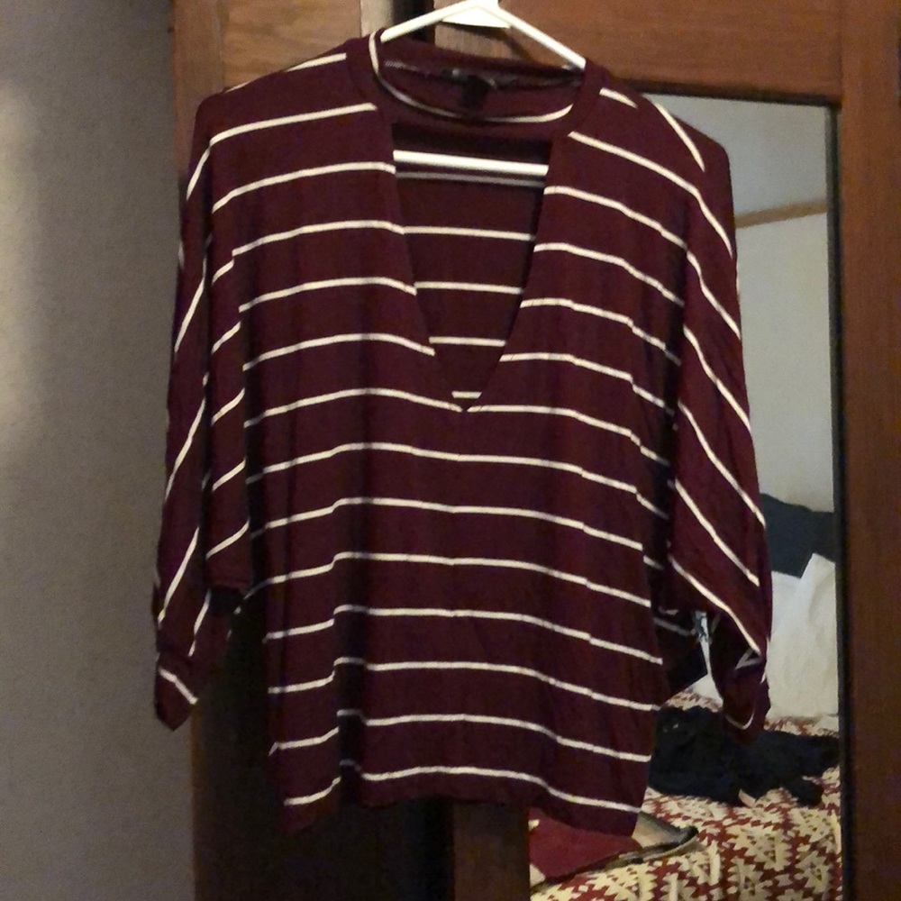 Plum Dolman-Style Top